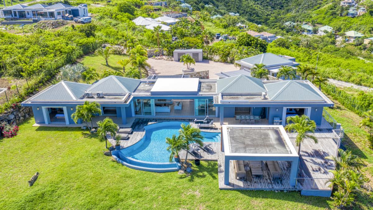 Location Villa Baie Orientale Saint Martin-vue hauteur-43